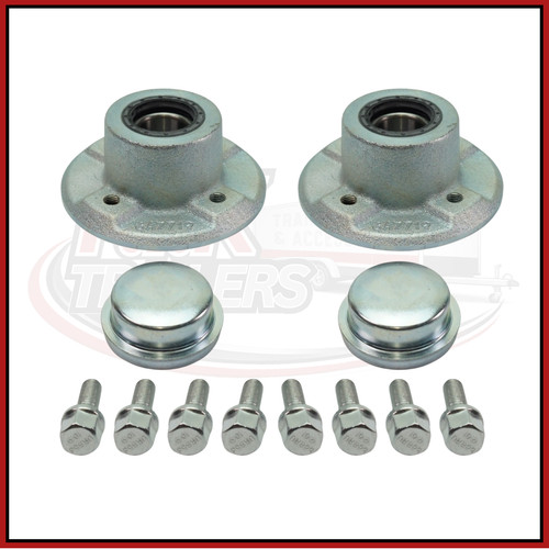 Pair wheel hubs for ifor - of,