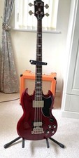 EPIPHONE by Gibson SG Bass EB-3 Cherry Red Electric Bass Guitar with Hardcase