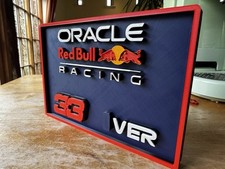 Formula One | F1 | Red Bull | Max Verstappen | 33 |Collectors logo | 17cm x 12.5