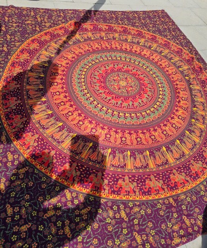 Indian cotton bed sofa throw - bed,