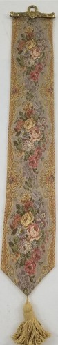 Antique french woven - woven, floral