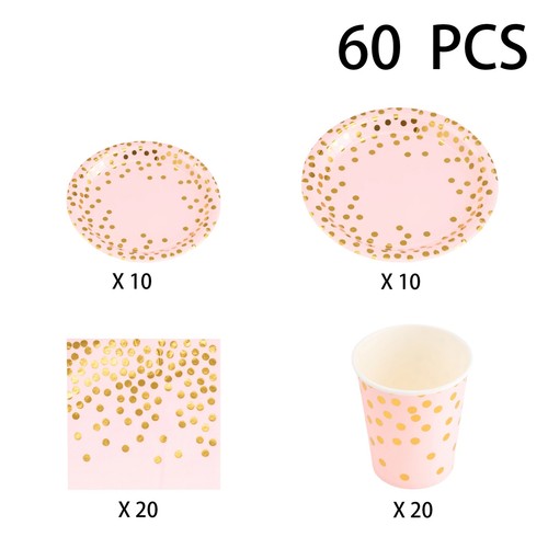 68pcs disposable party - 60/68pcs,