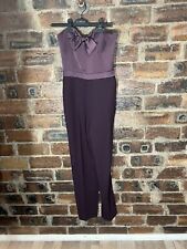 Reiss aubergine dixie jumpsuit size 10