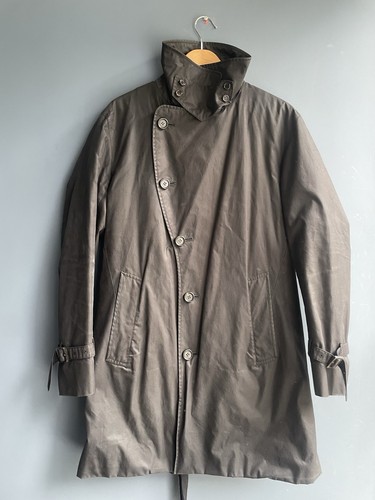 Aquascutum waxed mac coat with - aquascutum,