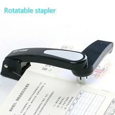 360° Rotating Heavy Duty Stapler Long Reach Office Desktop Binding Tool UK 