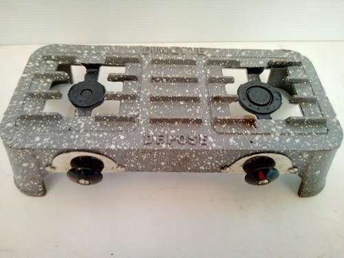 Old enamelled cast - enamelled, iron