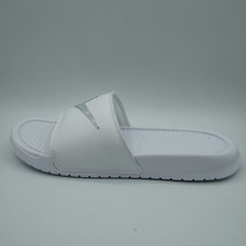 Womens NIKE White Slippers Size UK 6.5