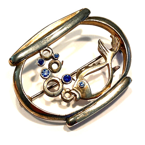 Vintage blue rhinestone - vintage,