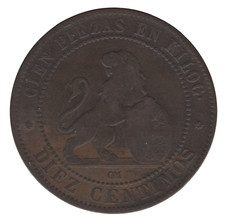 1870 Spain 10 Centimos –