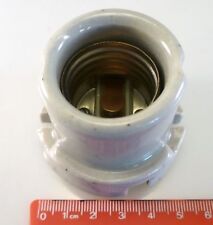 National ES E27 Ceramic Batten Screw Lamp Holder Hi Temp Glazed Finish OMQ1-2-06