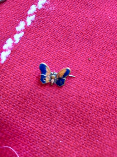 Vintage mini butterfly pin - vintage,