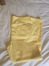 Atelier Gardeur Ladies Yellow Slim Fit Cropped Leg Jeans Size 16 (97)