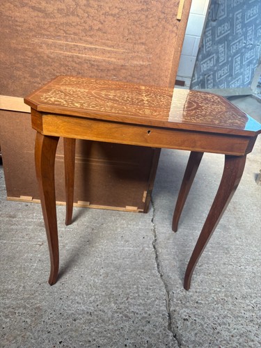 Side table with - side, brown