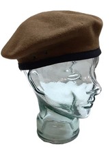 Khaki Beret Army Gieves & Hawkes UK Pattern Silky Lining & Petersham Trim 55cm