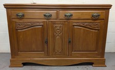 Edwardian Carved Walnut Art Nouveau Sideboard