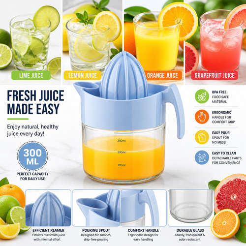 Glass fruit juicer - bh,