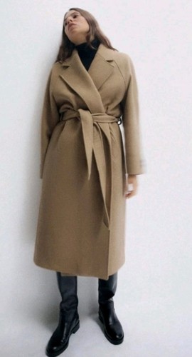 Zara woman wool - blend, camel