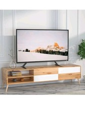 Wali TVS001 LCD Flat Screen TV Stand for Table - Black