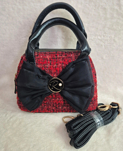 River island red tweed - red, patent