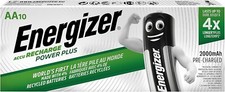 10x Energizer AA Rechargeable Power Plus Batteries 2000mAh New Pre-charged