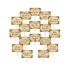 Props Photo Wedding Signs Hen