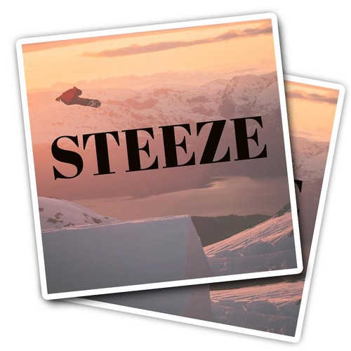 Vinyl stickers snowboard - 2x,