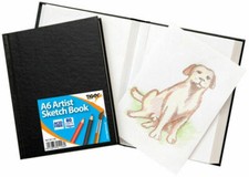 A6 Black Hardback Sketch Book