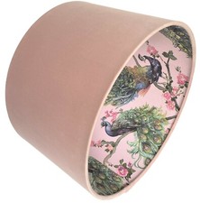 Velvet Peacock Lampshade