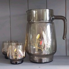 Harvest Pattern Smoked Glass