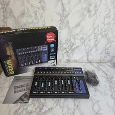 Audio Mixer USB Bluetooth – 7-Channel Professional Mixing Console - New Series
