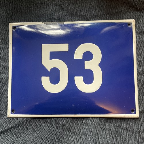 Enamel french house - enamel, number