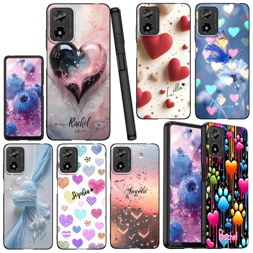 Personalised heart phone case - personalised,