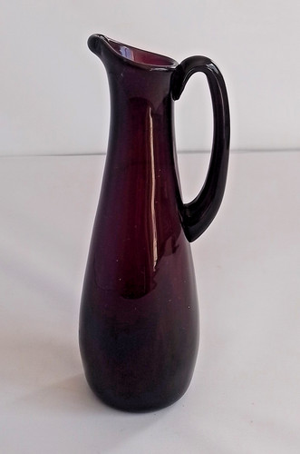 Vintage amethyst glass krosno - glass,