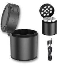 Rechargeable Battery Charger Case ABS 12-Slot USB-C Fast Charging Portable