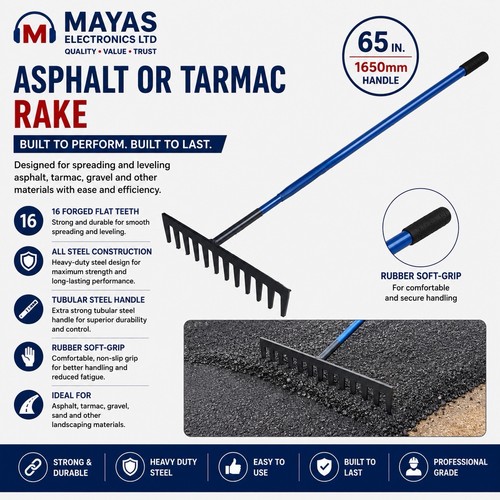 Asphalt tarmac rake steel - asphalt/tarmac,