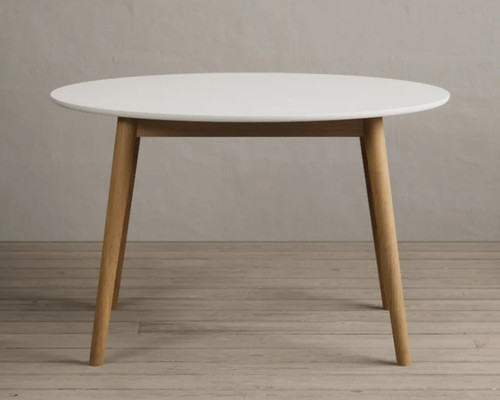 120cm round solid oak and - 120cm,