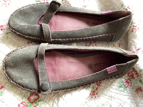 Fatface grey leather - grey, suede