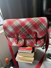 Ness Multi-Tartan Wool Blend Satchel/Shoulder Bag Medium