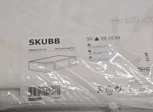 Ikea skubb white - white, box