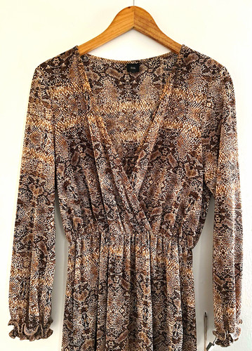 River island brown - snake, print