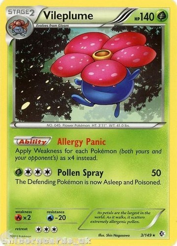 Vileplume 149 bd2 rare mint - bd2,