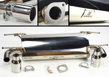 STAINLESS EXHAUST SYSTEM REAR SILENCER BACK BOX SYSTEM FOR MAZDA MX5 MK3 1.8 2.0