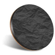 1 x Round 12cm Coaster - BW -