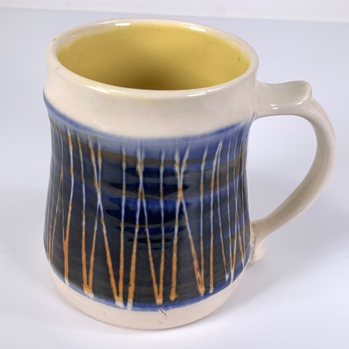 Lotus pottery tankard mug - pottery,