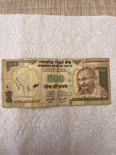 Indian old note - indian, 500