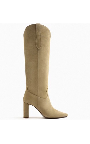 Zara women knee high suede - women,