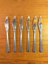 HOUSLEY PENTHOUSE DINNER KNIVES X6, STAINLESS STILL VINTAGE, 19.5CMS