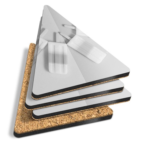 Triangle coasters bw - coasters,