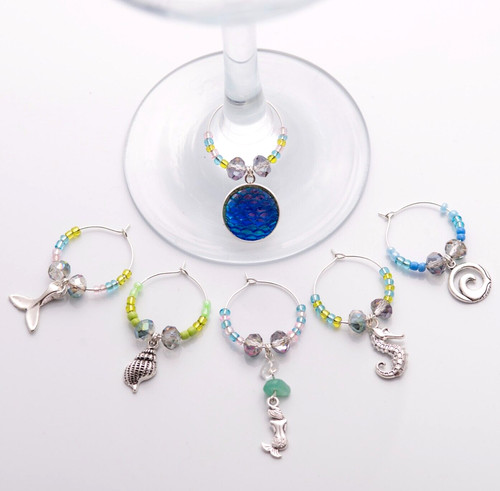 Witchy wine glass - witchy, charms