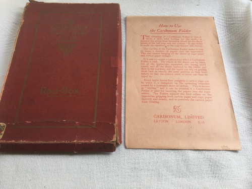 Vintage caribonum red - vintage, red-box